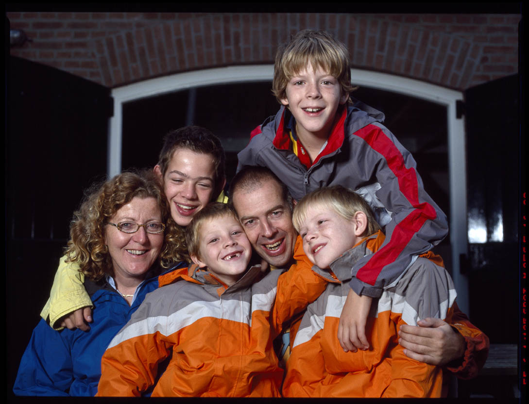 vlnr: Anneke, Thom, Luuk, Pier, Stijn, Koen. Klik voor grote foto.