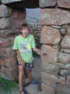 Pisac Inca citadel: deur met scharnieren